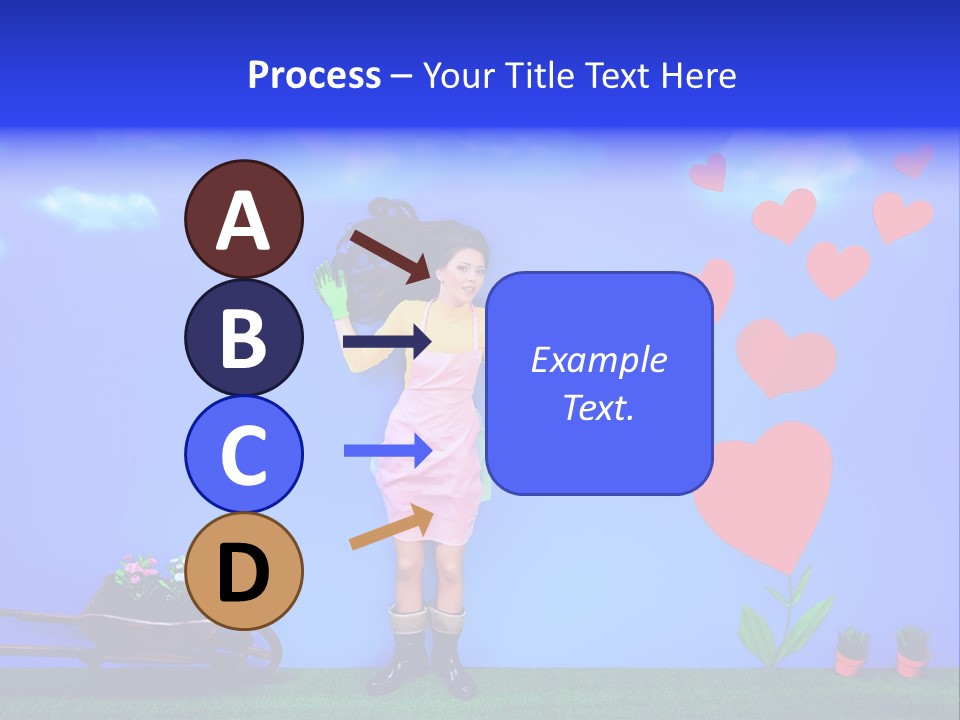 Emotional Funny Woman PowerPoint Template