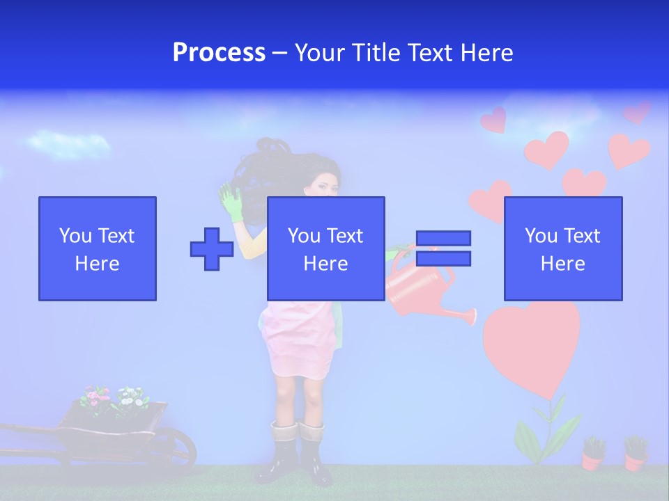 Emotional Funny Woman PowerPoint Template