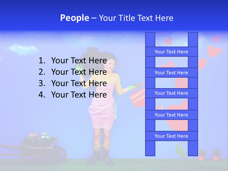 Emotional Funny Woman PowerPoint Template