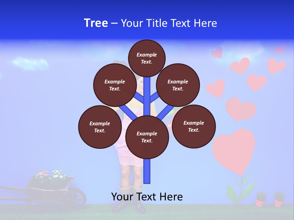 Emotional Funny Woman PowerPoint Template