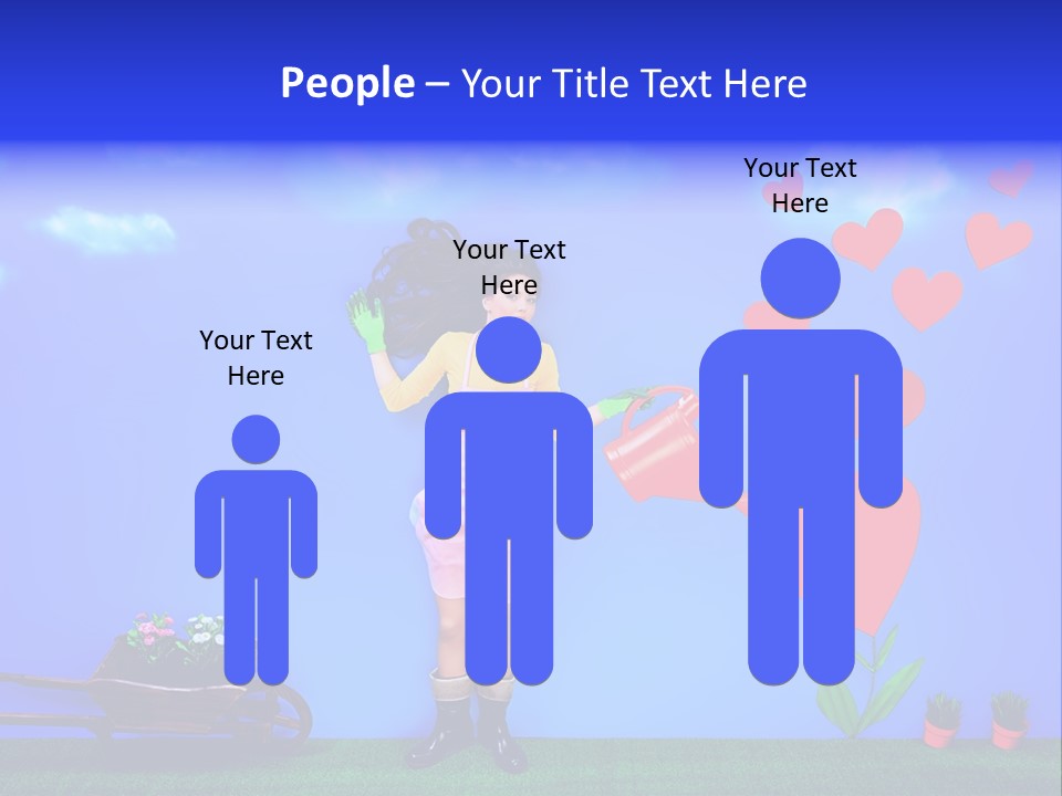 Emotional Funny Woman PowerPoint Template