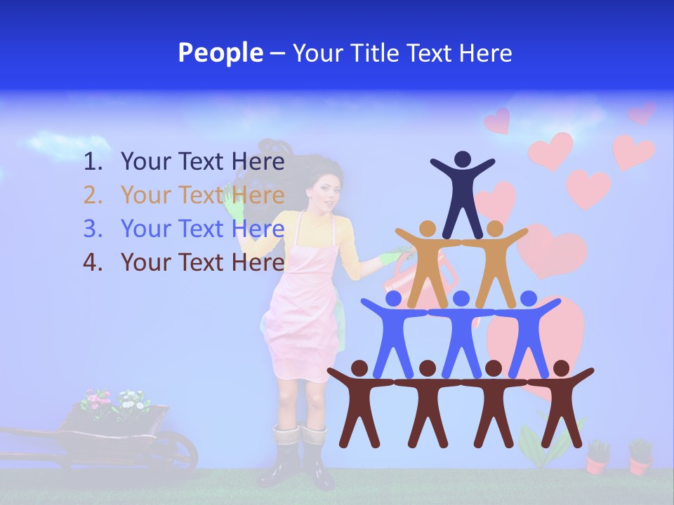 Emotional Funny Woman PowerPoint Template