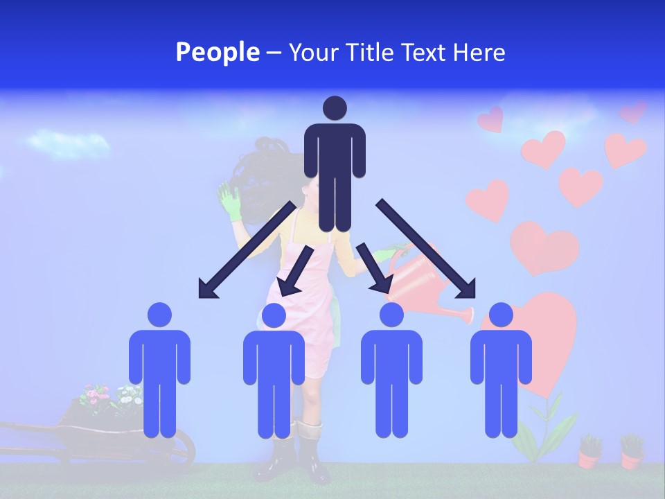 Emotional Funny Woman PowerPoint Template