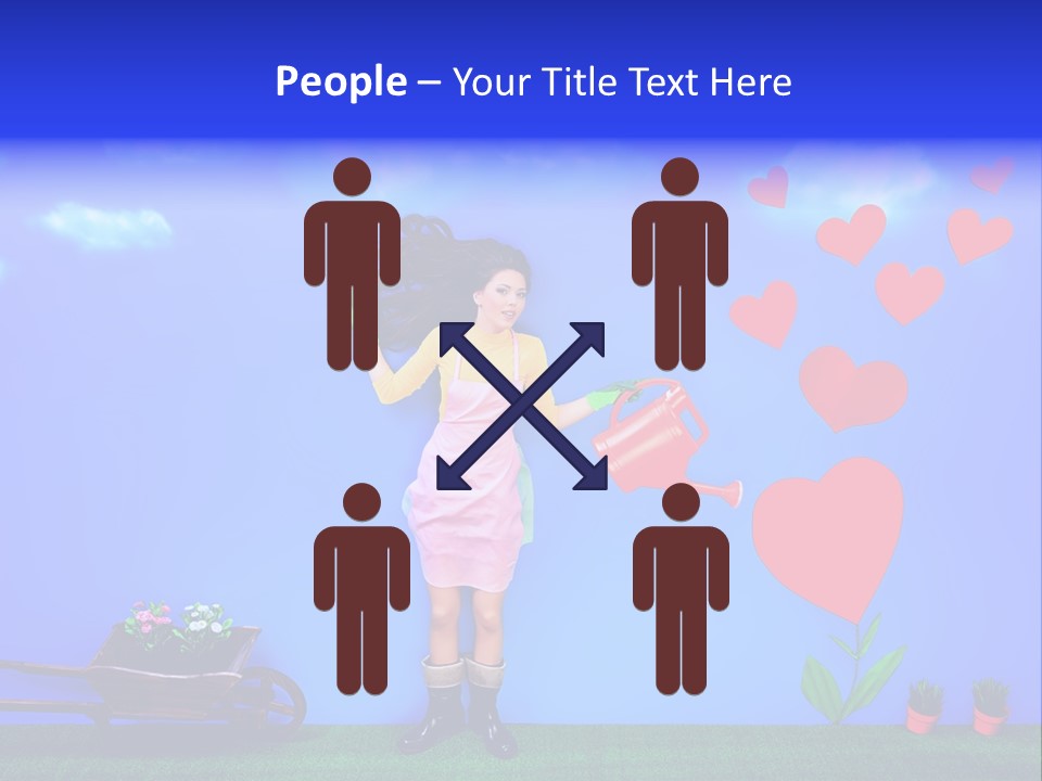 Emotional Funny Woman PowerPoint Template