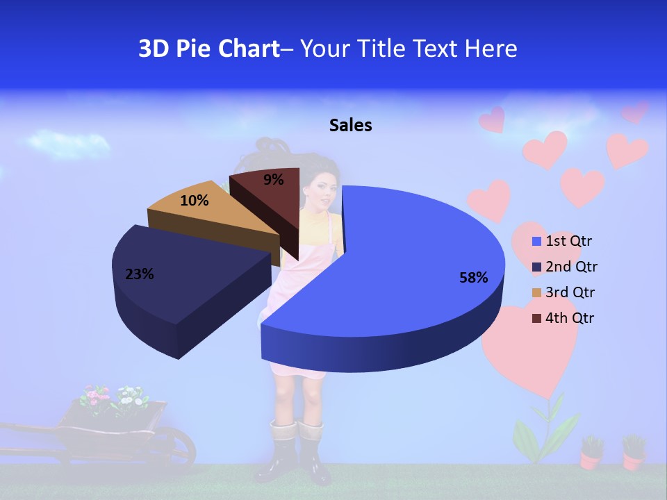Emotional Funny Woman PowerPoint Template