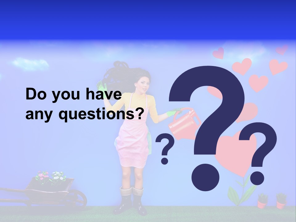 Emotional Funny Woman PowerPoint Template