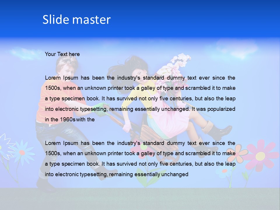 Funny Gardening Attractive PowerPoint Template