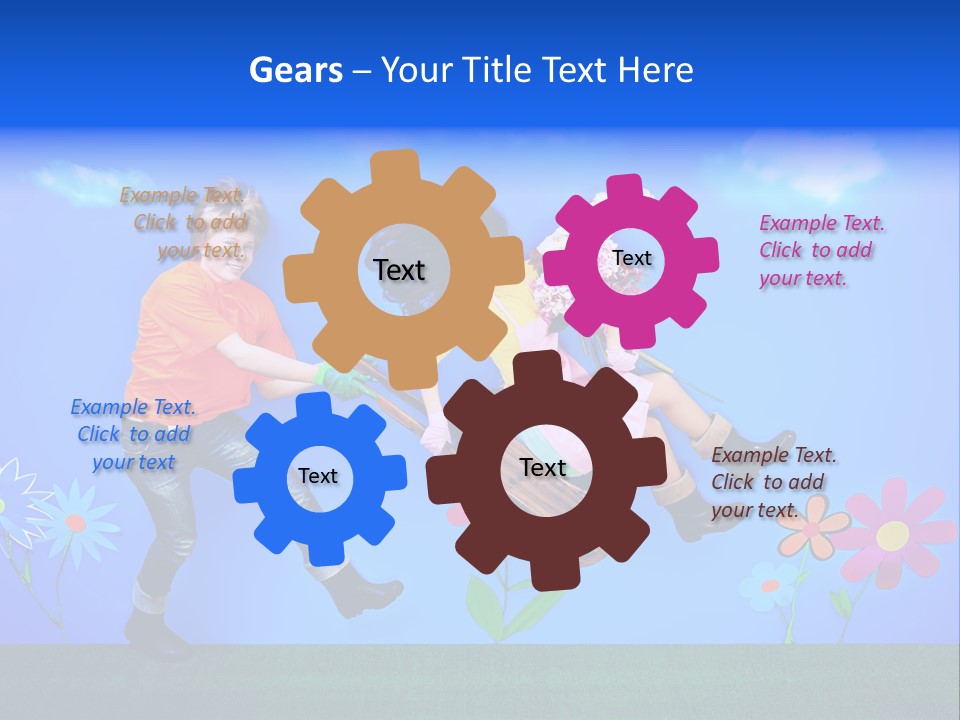 Funny Gardening Attractive PowerPoint Template