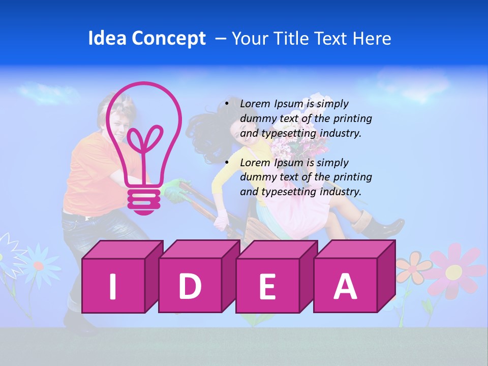 Funny Gardening Attractive PowerPoint Template