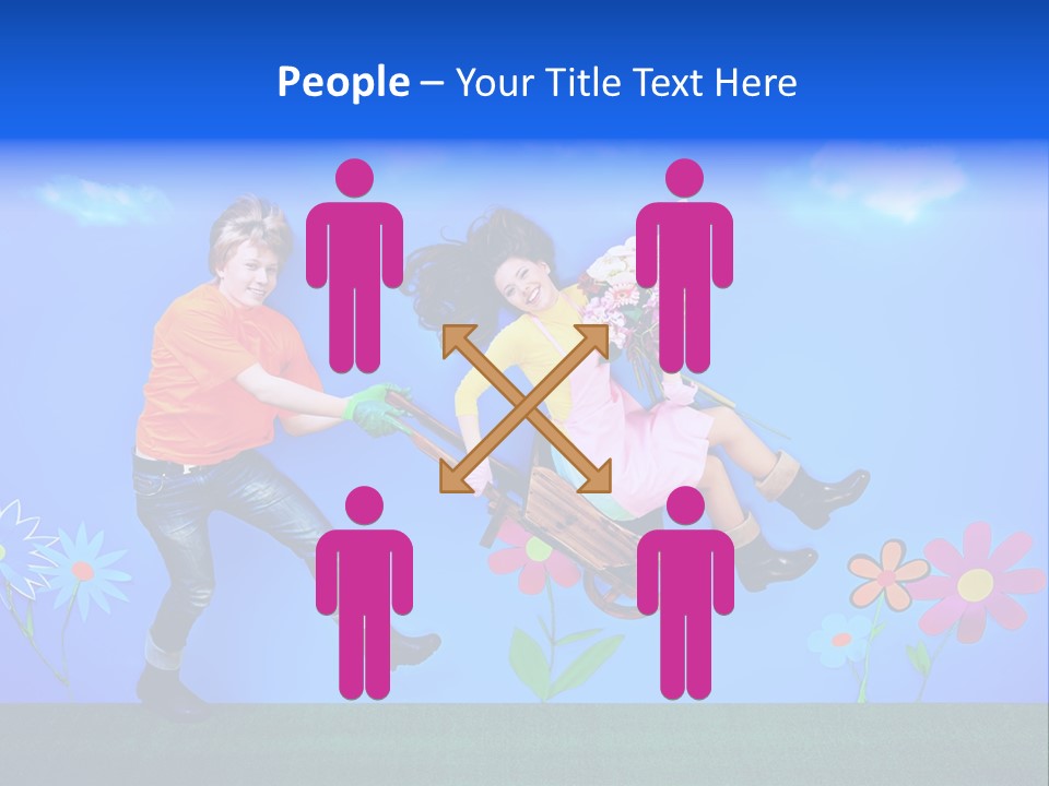 Funny Gardening Attractive PowerPoint Template