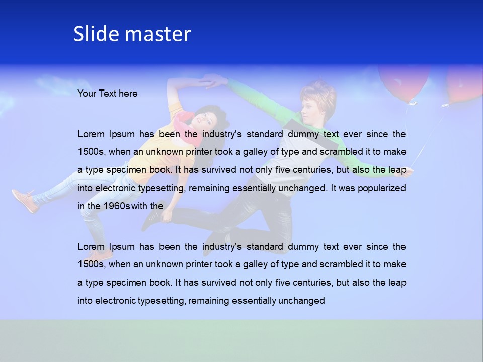 Beauty People Happiness PowerPoint Template