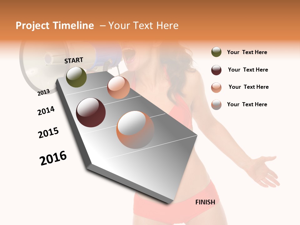 Yelling Isolated Season PowerPoint Template