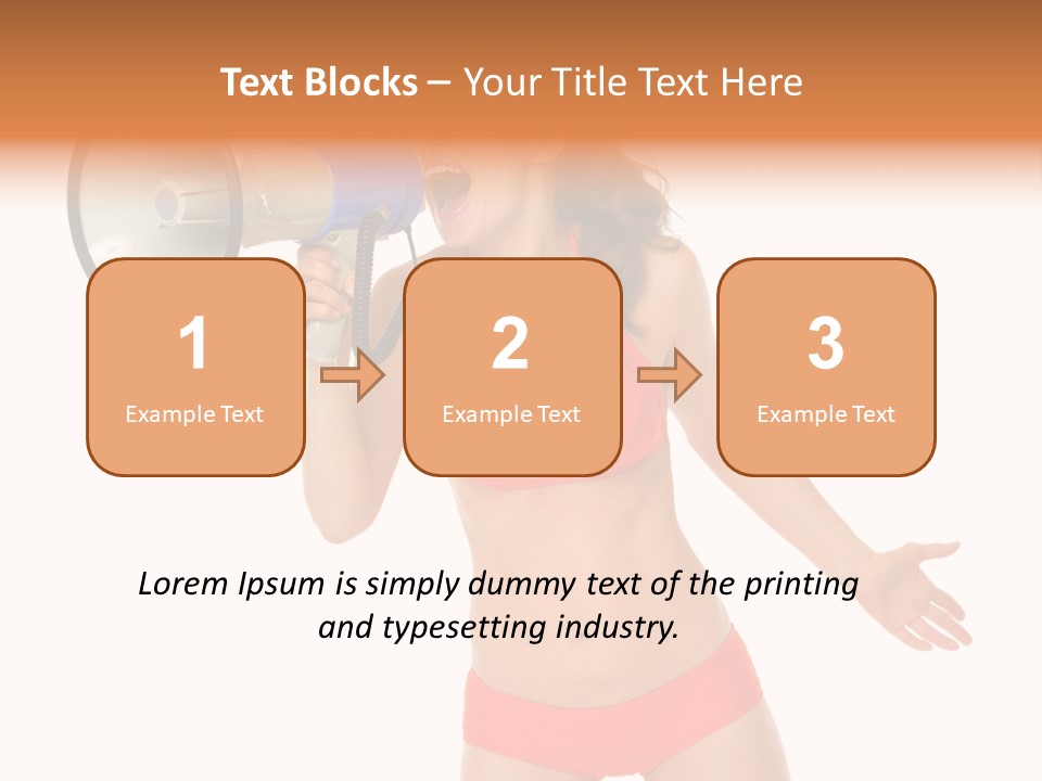 Yelling Isolated Season PowerPoint Template