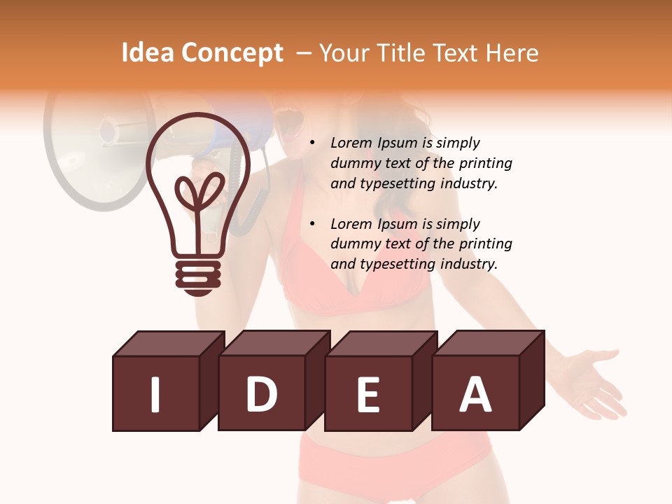 Yelling Isolated Season PowerPoint Template