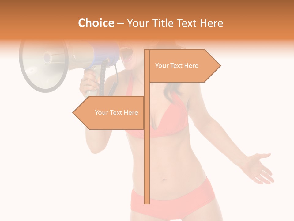 Yelling Isolated Season PowerPoint Template
