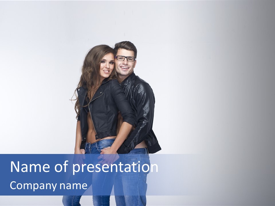 Female Girlfriend Young PowerPoint Template