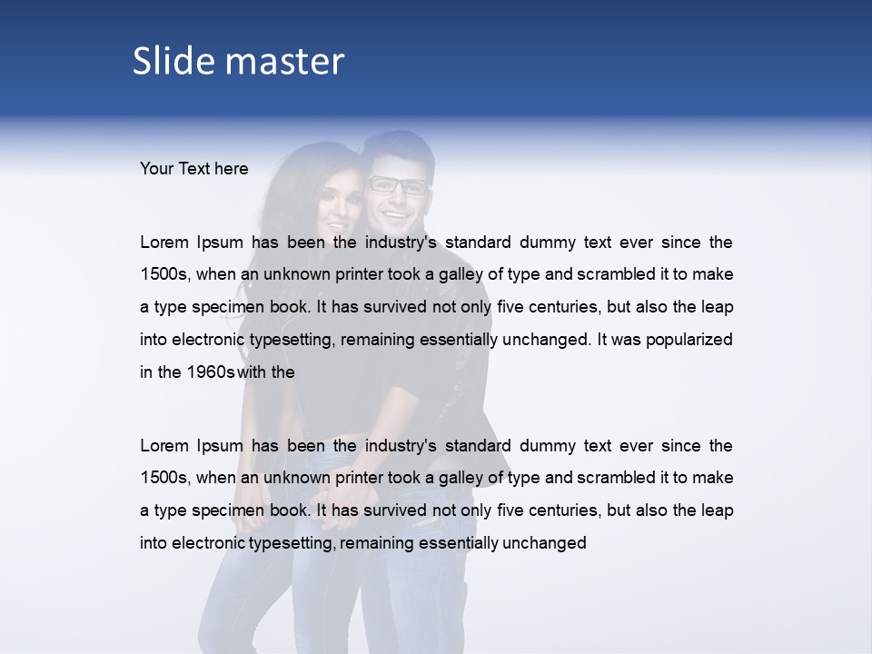 Female Girlfriend Young PowerPoint Template