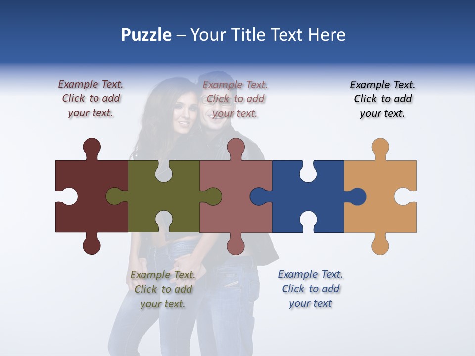 Female Girlfriend Young PowerPoint Template