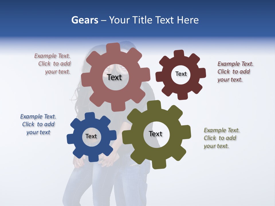 Female Girlfriend Young PowerPoint Template