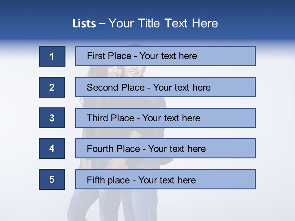 Female Girlfriend Young PowerPoint Template