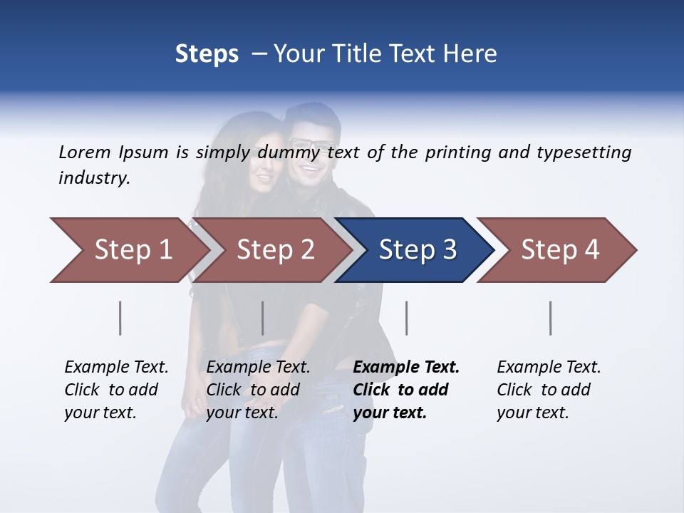 Female Girlfriend Young PowerPoint Template