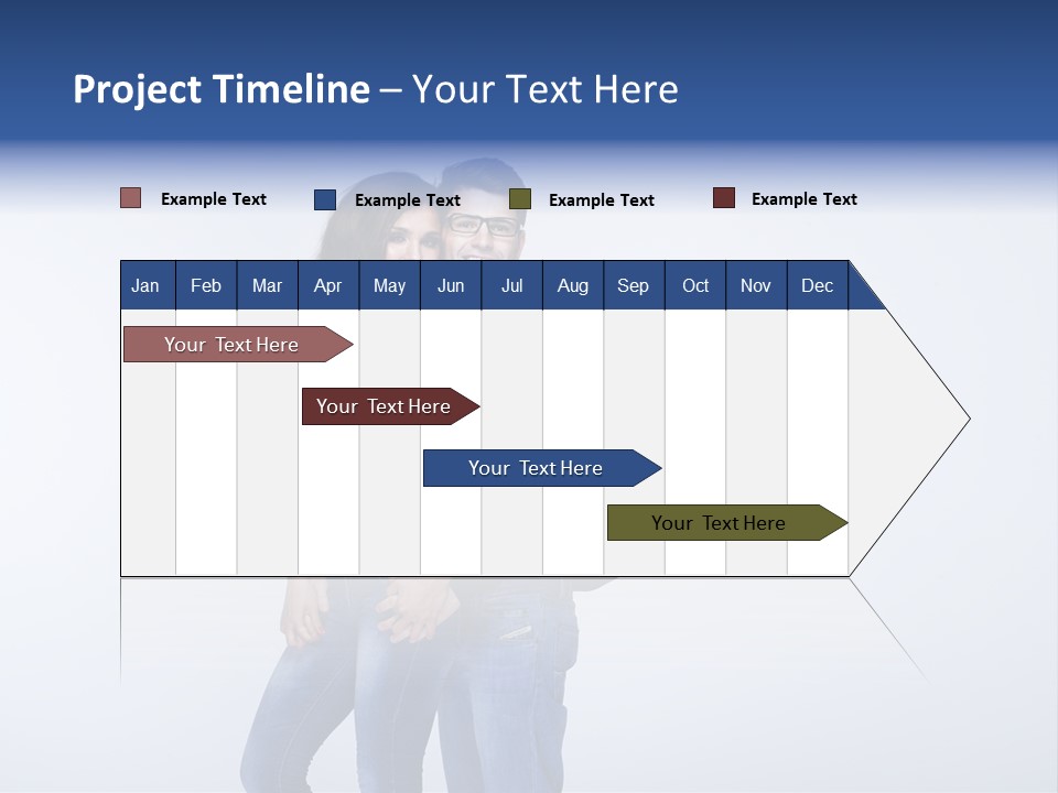 Female Girlfriend Young PowerPoint Template
