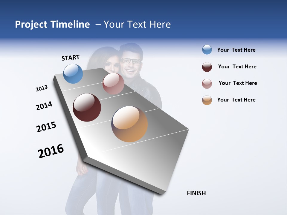 Female Girlfriend Young PowerPoint Template