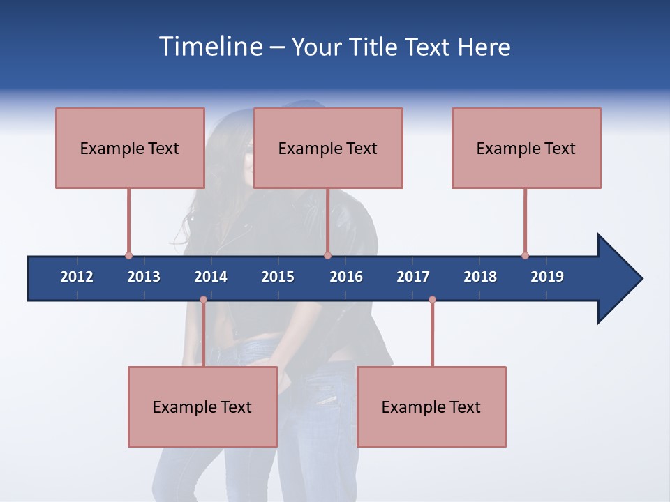 Female Girlfriend Young PowerPoint Template