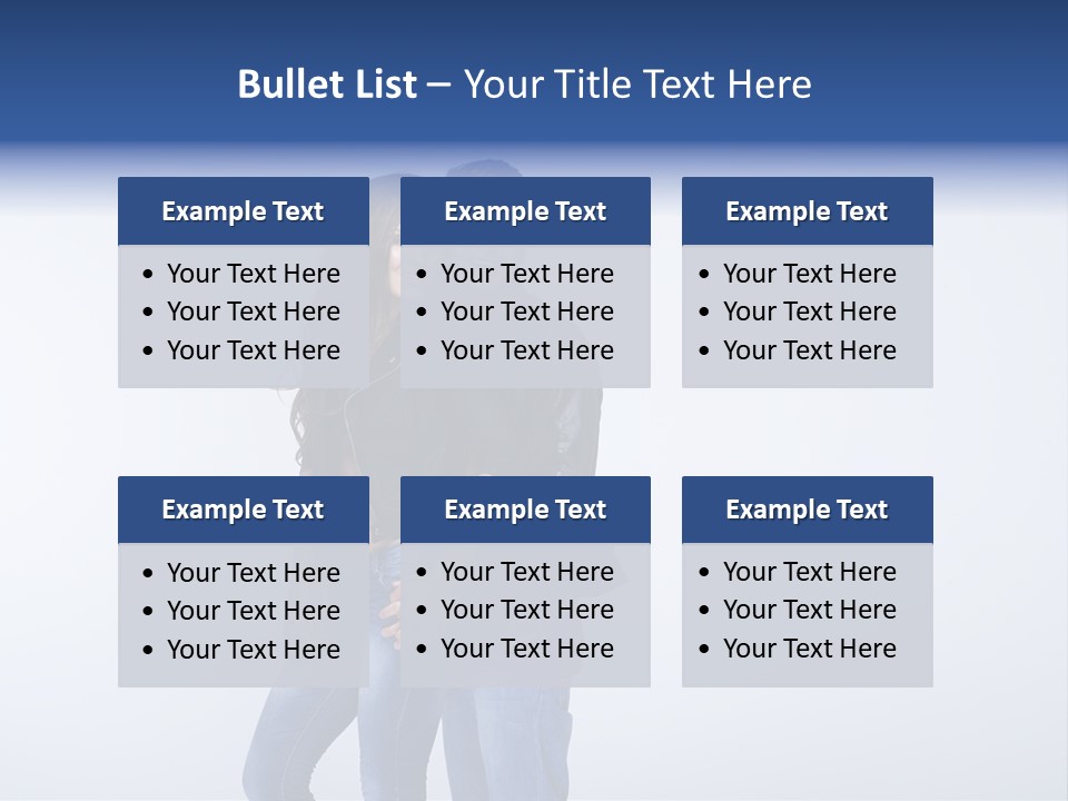 Female Girlfriend Young PowerPoint Template