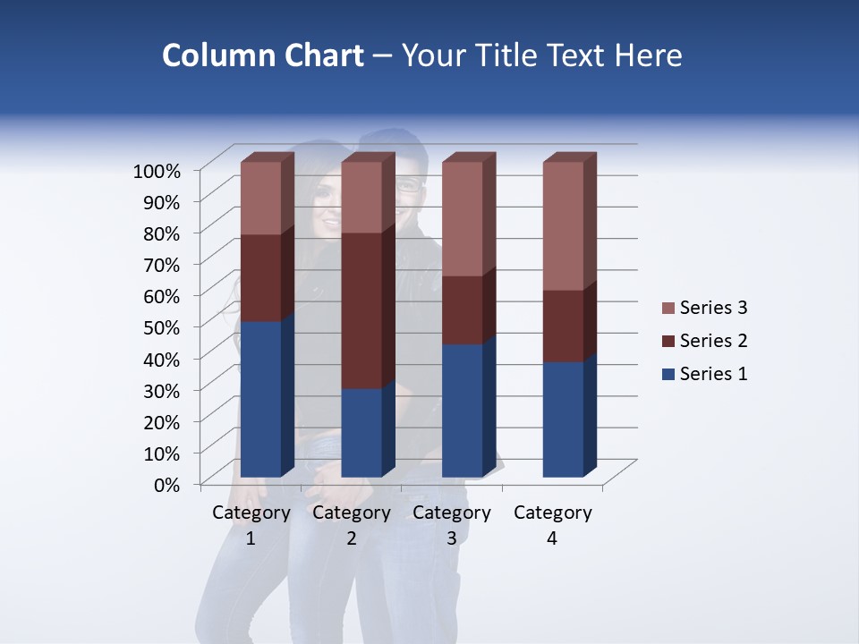 Female Girlfriend Young PowerPoint Template