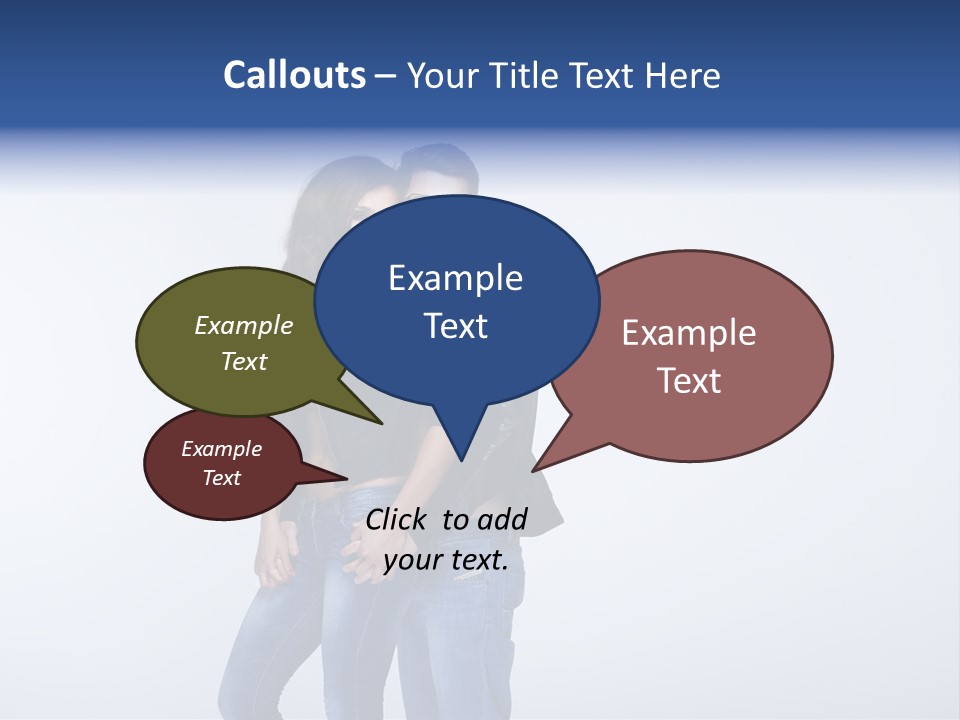 Female Girlfriend Young PowerPoint Template