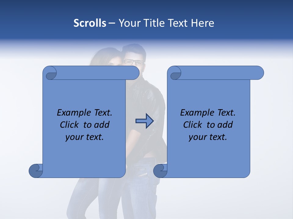 Female Girlfriend Young PowerPoint Template