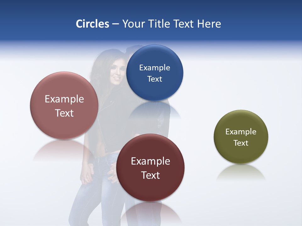 Female Girlfriend Young PowerPoint Template