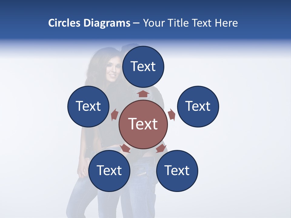 Female Girlfriend Young PowerPoint Template