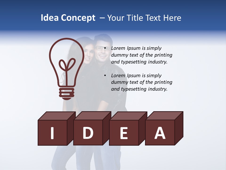 Female Girlfriend Young PowerPoint Template