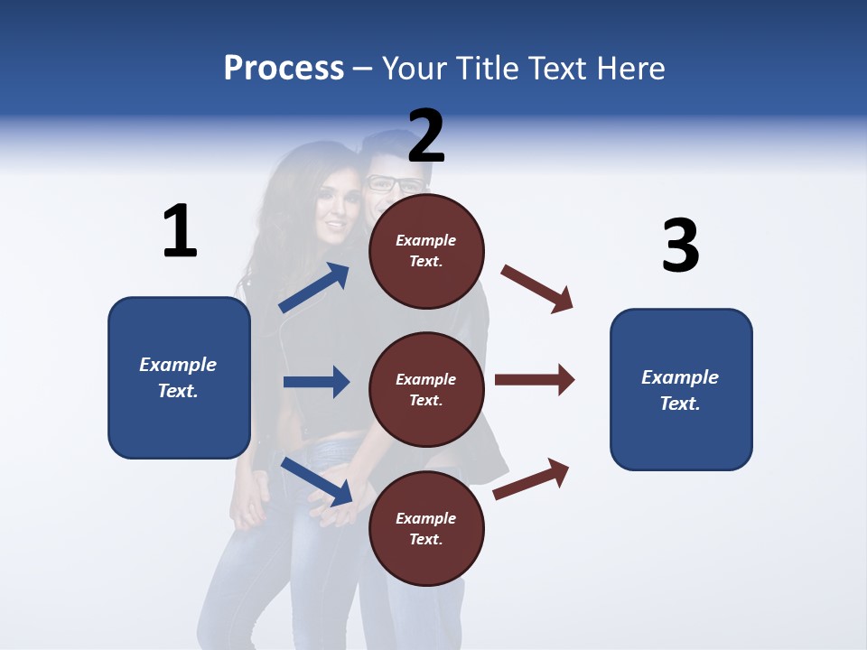 Female Girlfriend Young PowerPoint Template