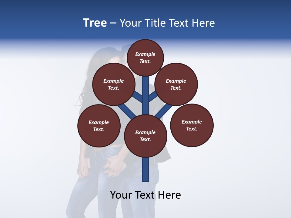 Female Girlfriend Young PowerPoint Template