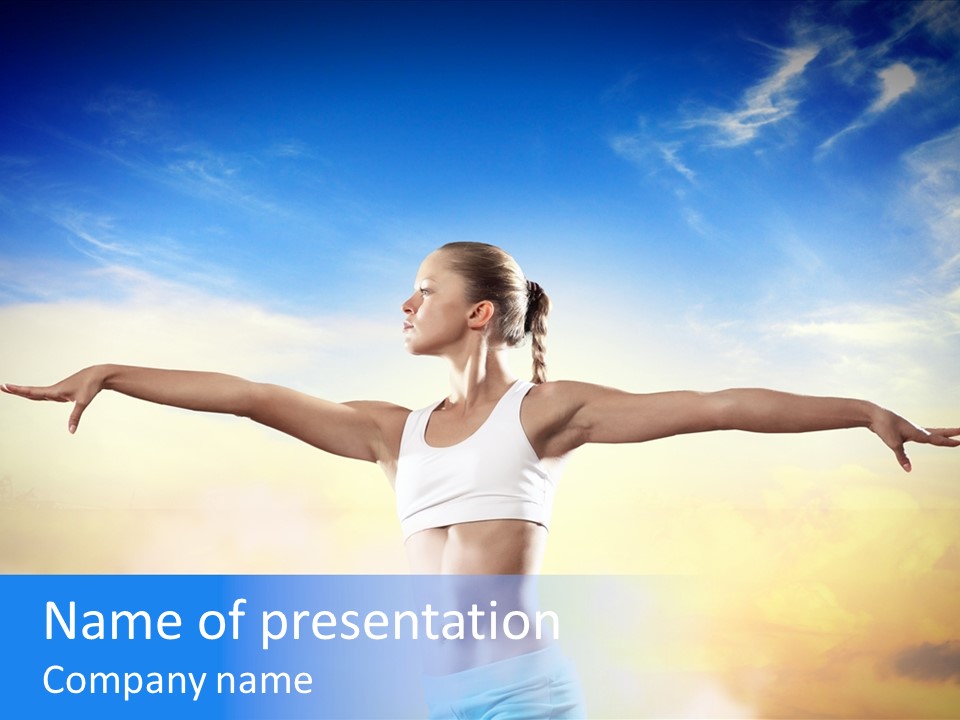 Excited Healthy Aerobic PowerPoint Template