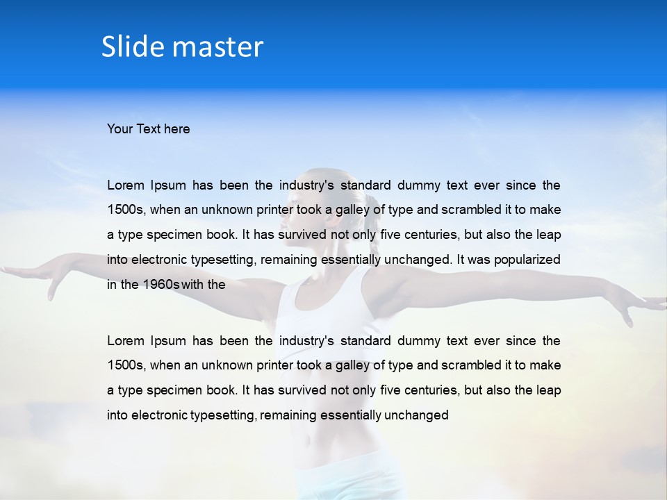 Excited Healthy Aerobic PowerPoint Template