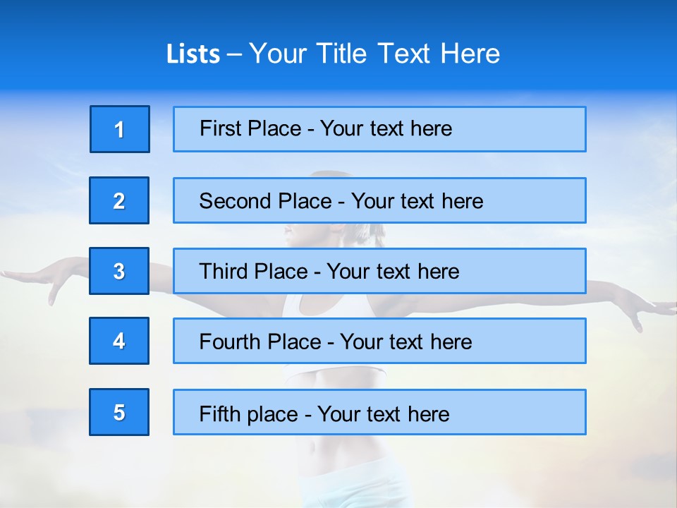 Excited Healthy Aerobic PowerPoint Template