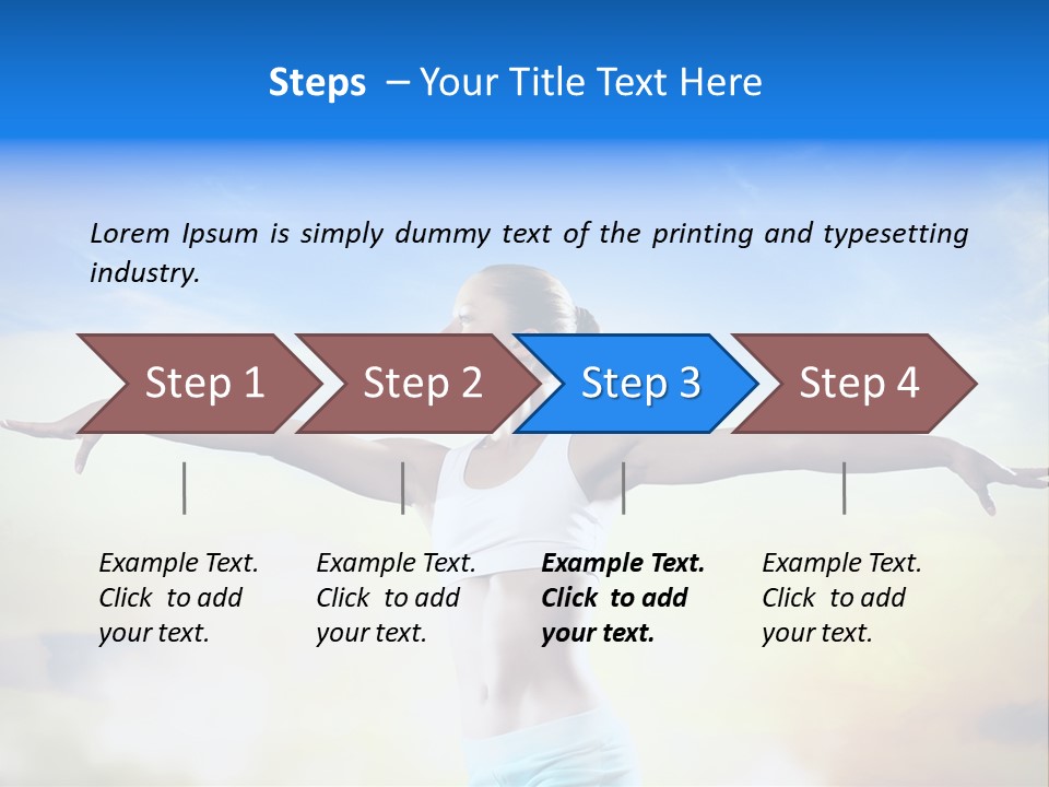 Excited Healthy Aerobic PowerPoint Template