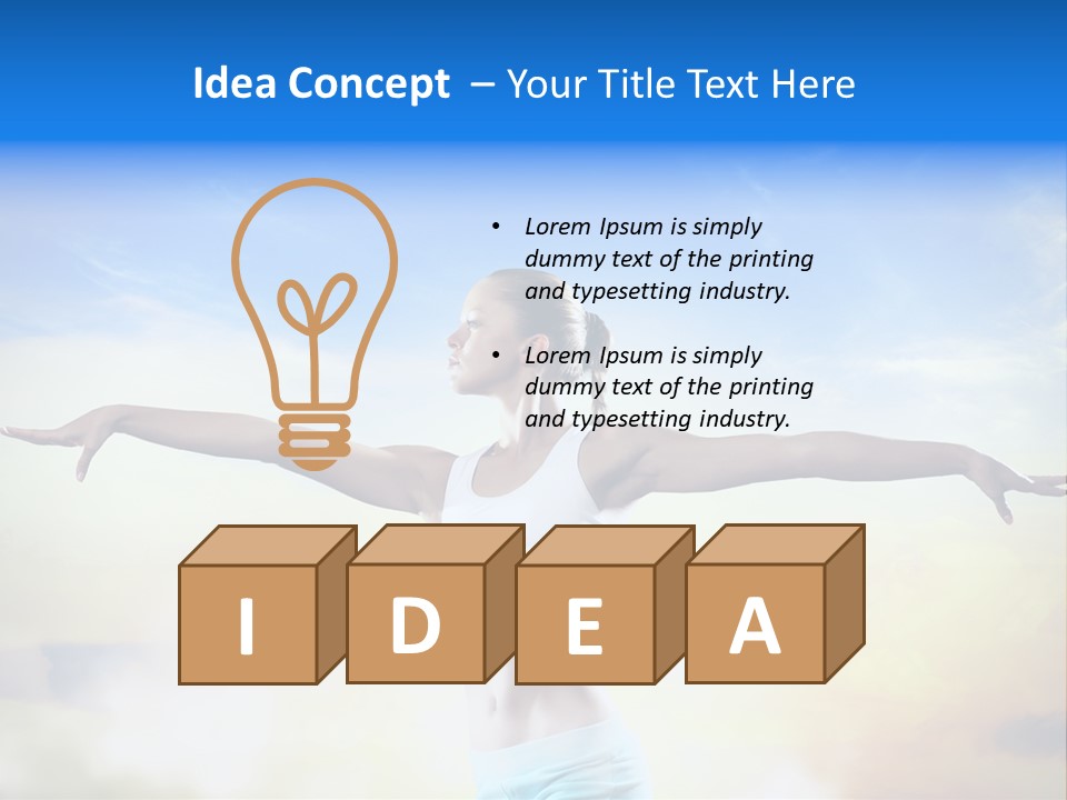 Excited Healthy Aerobic PowerPoint Template