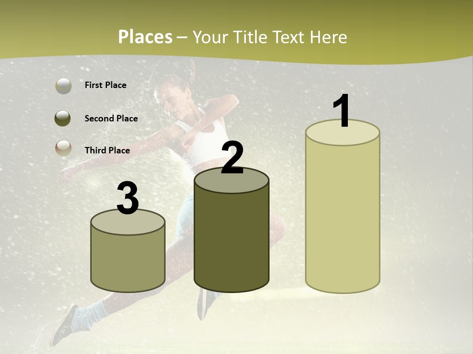 Sky Woman Bicep PowerPoint Template