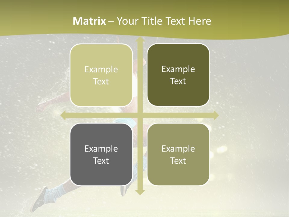 Sky Woman Bicep PowerPoint Template