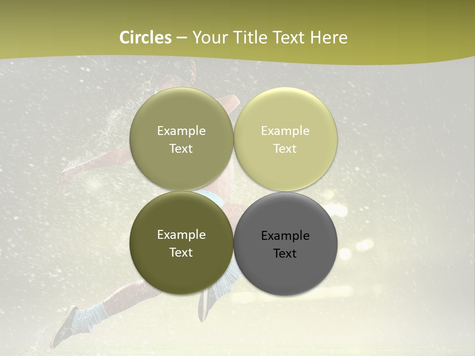 Sky Woman Bicep PowerPoint Template