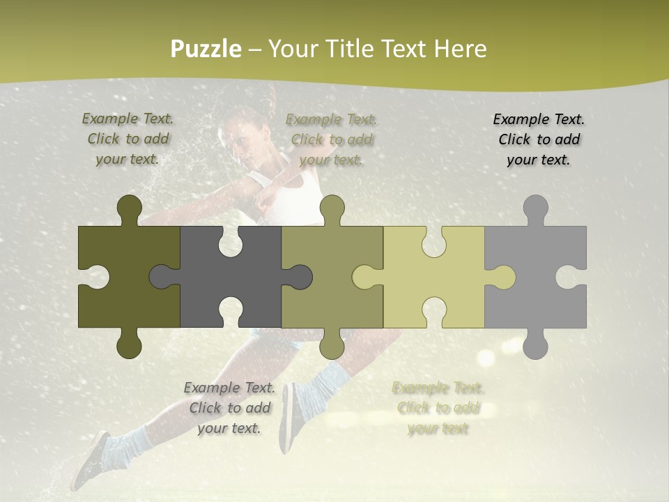 Sky Woman Bicep PowerPoint Template