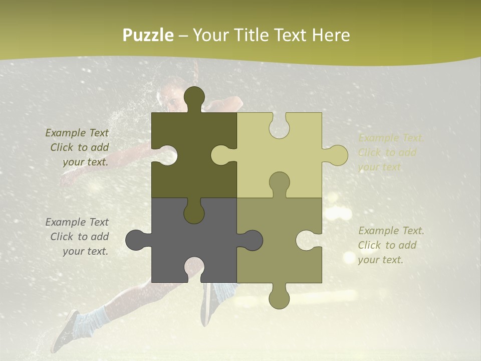 Sky Woman Bicep PowerPoint Template