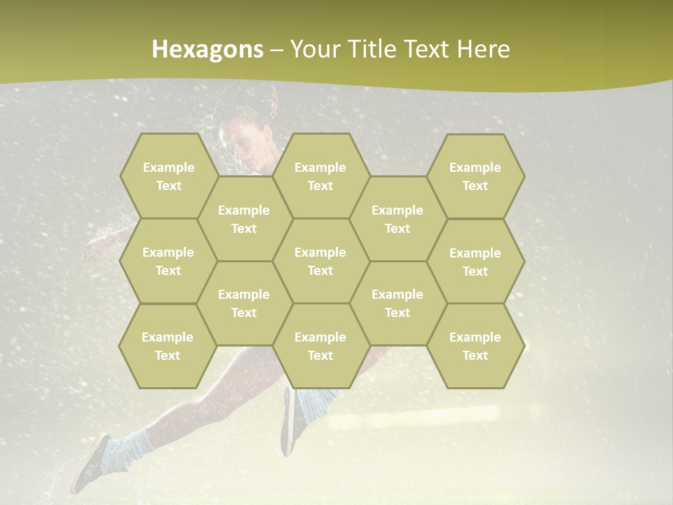 Sky Woman Bicep PowerPoint Template