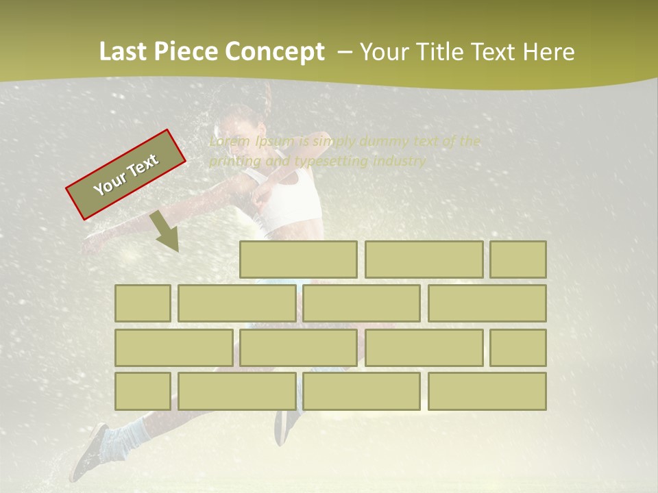 Sky Woman Bicep PowerPoint Template