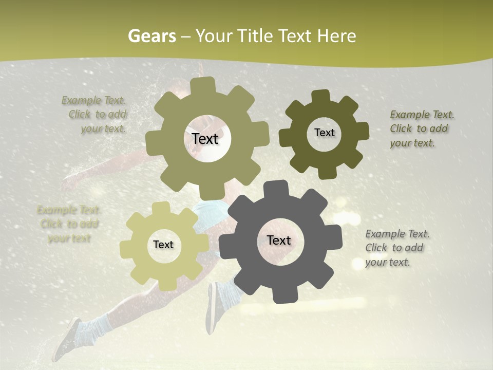 Sky Woman Bicep PowerPoint Template